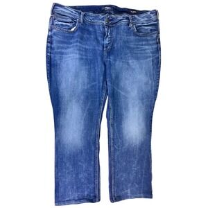 Silver Jeans Co. Suki High Slim Bootcut Jeans Women's 24 L31 Altered‎ Inseam 28